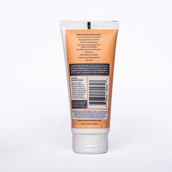 Ocean Freedom Active Kids Mineral Sun Cream 100ml, imported from the UK