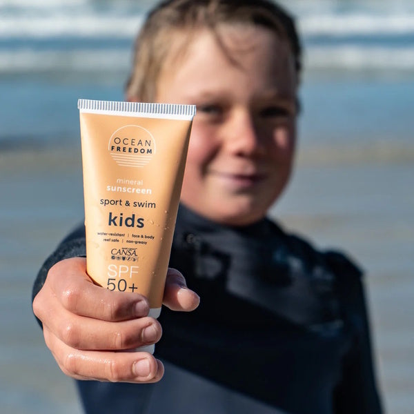 Ocean Freedom Active Kids Mineral Sun Cream 100ml, imported from the UK