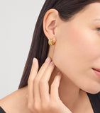 Bvlgari B.zero1 earrings yellow gold diamonds - British product