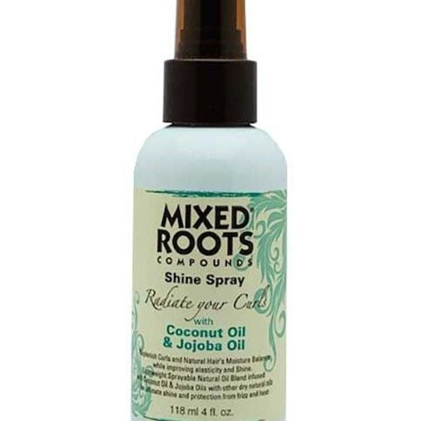 Mixed Roots shine spray coconut oil jojoba imported from the UK