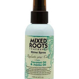 Mixed Roots shine spray coconut oil jojoba imported from the UK