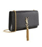 Saint Laurent medium Kate cross-body bag smooth leather with YSL hardware (British brand)