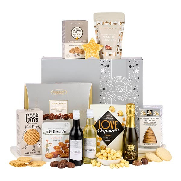 Spicers of Hythe Silver Indulgence hamper, UK gift (British brand)