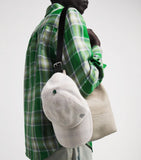 God's True Cashmere tartan cap with malachite gemstone (British brand)