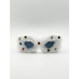 Superdrug SVNX Faux Fur Cateye Sunglasses With Multicoloured Gems- Buy online at McGrocer