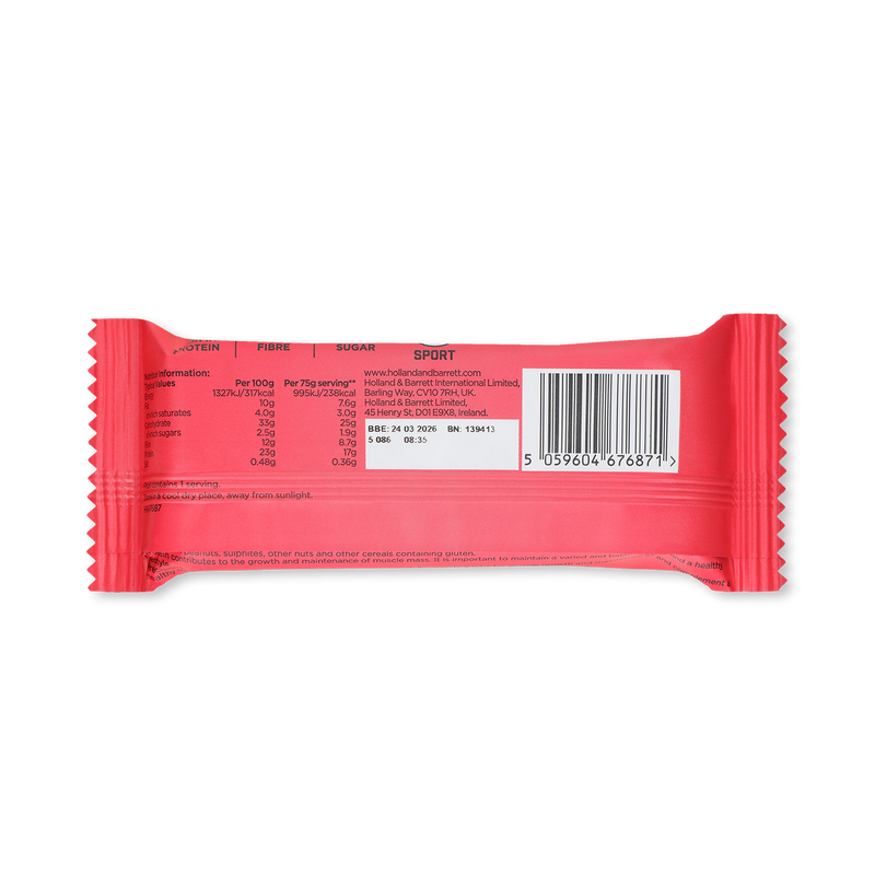 Precision Engineered protein flapjack very berry 75g, imported from the UK