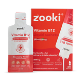 Holland & Barrett Zooki Liposomal Vitamin B12 Strawberry Flavour 2500mcg Liquid Sachets 14 x 10ml- Buy online at McGrocer