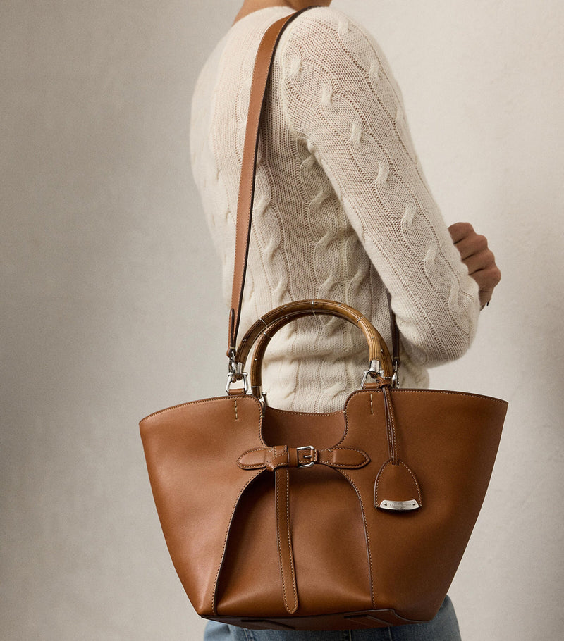Ralph Lauren calfskin leather tote bag, imported from the UK