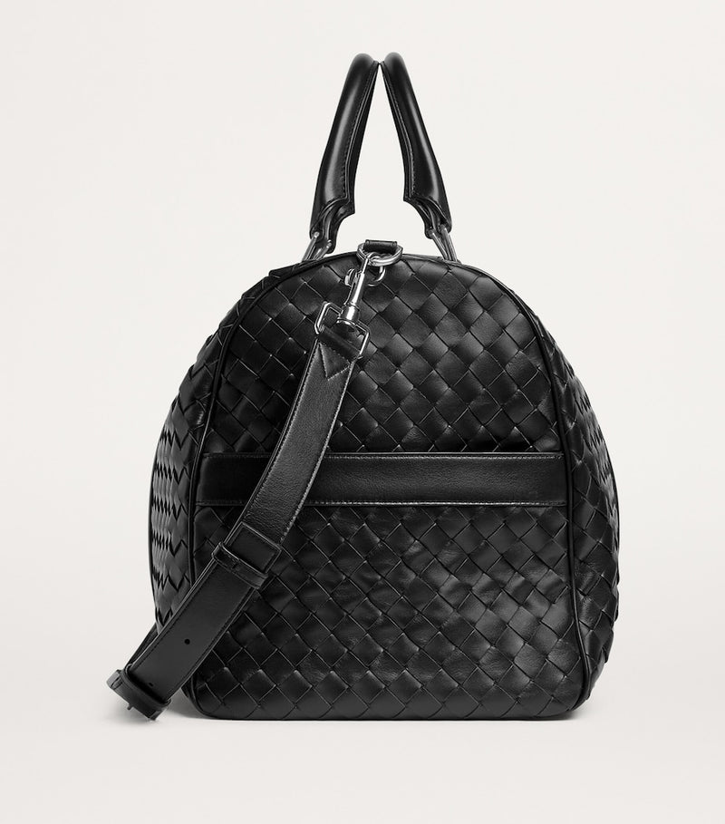 Bottega Veneta large leather Intrecciato duffle bag (British brand)