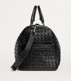 Bottega Veneta large leather Intrecciato duffle bag (British brand)