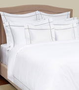 Harrods Square Standard Pillowcase in Egyptian Cotton Percale with 400-600 Thread Count, 65cm x 65cm- Buy online at McGrocer