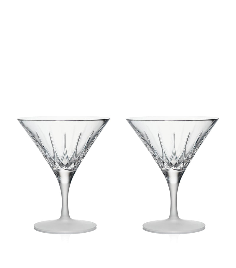 Waterford Lismore Arcus martini glasses set of 2 220ml (British brand)