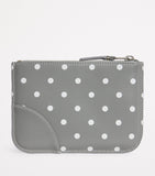 Comme Des Garçons Wallet polka-dot zipped pouch leather (British brand)
