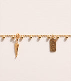 Hermina Athens gold-plated Olympos charm necklace, imported from the UK
