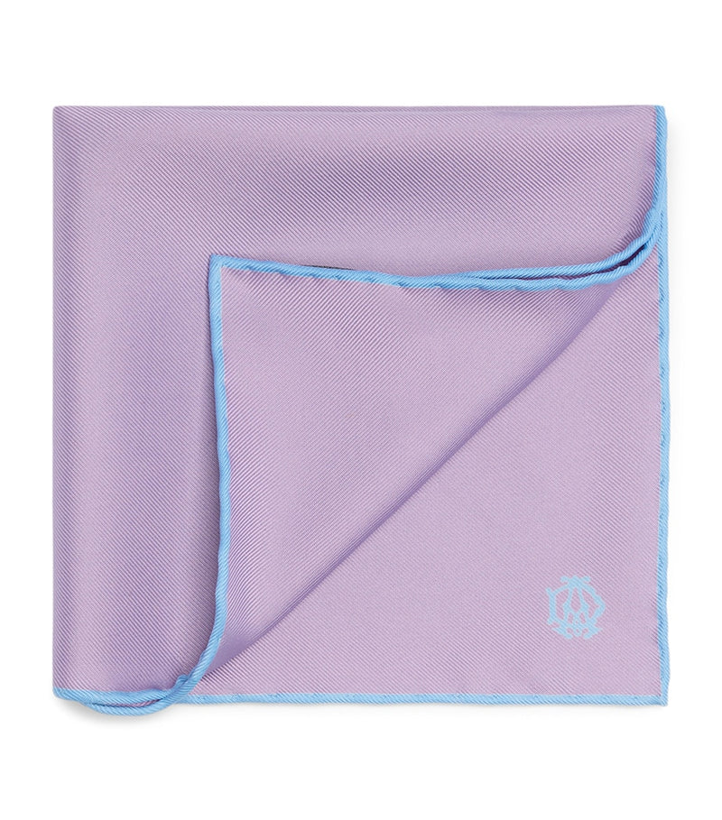 Dunhill mulberry silk pocket square 30cm (British brand)
