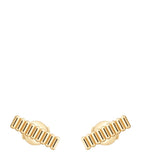 Boucheron Quatre Grosgrain stud earrings 18kt yellow gold - British product