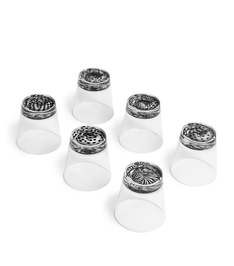 Fornasetti High Fidelity Tumblers set of 6 - British product