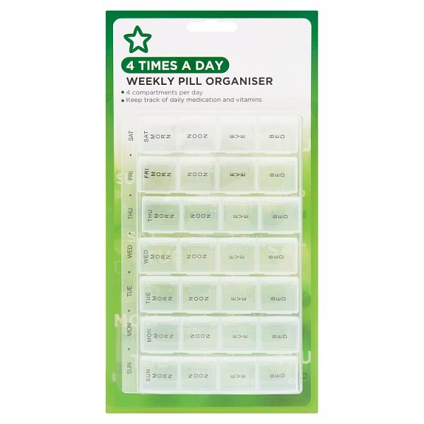Superdrug Pill Box Weekly Organiser GOODS Superdrug
