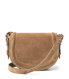 Aspinal of London suede cross-body satchel Stella, imported from the UK