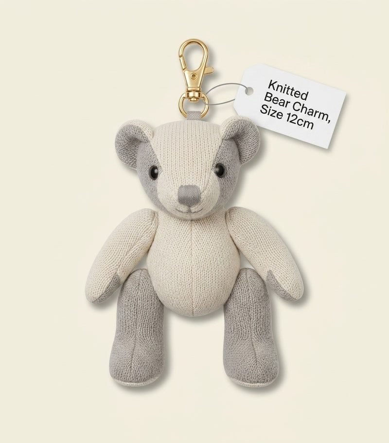 Burberry Thomas Bear charm with scarf and hat H14.5cm (British brand)