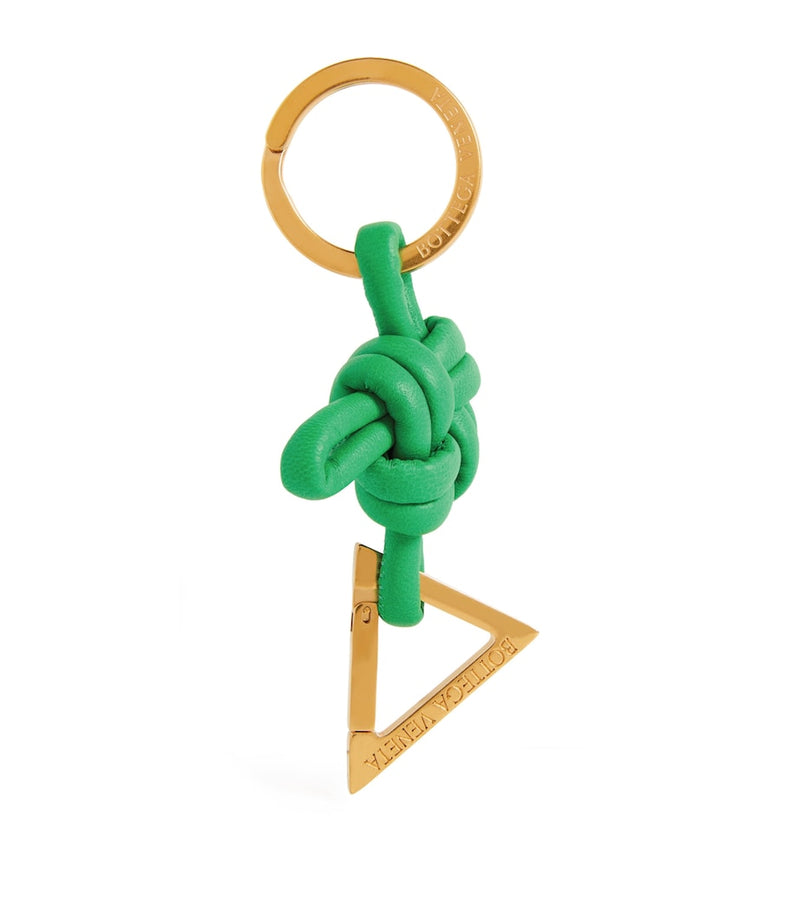 Bottega Veneta leather knot keyring - British product
