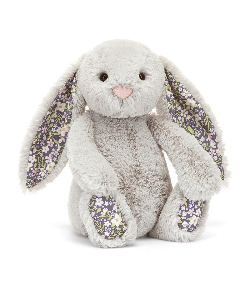 Jellycat Blossom Silver Bunny Bloom plush bunny toy 31cm, imported from the UK