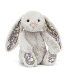 Jellycat Blossom Silver Bunny Bloom plush bunny toy 31cm, imported from the UK