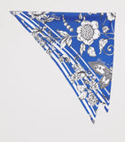 Harrods silk scarf gilded butterfly print 47cm square (British brand)