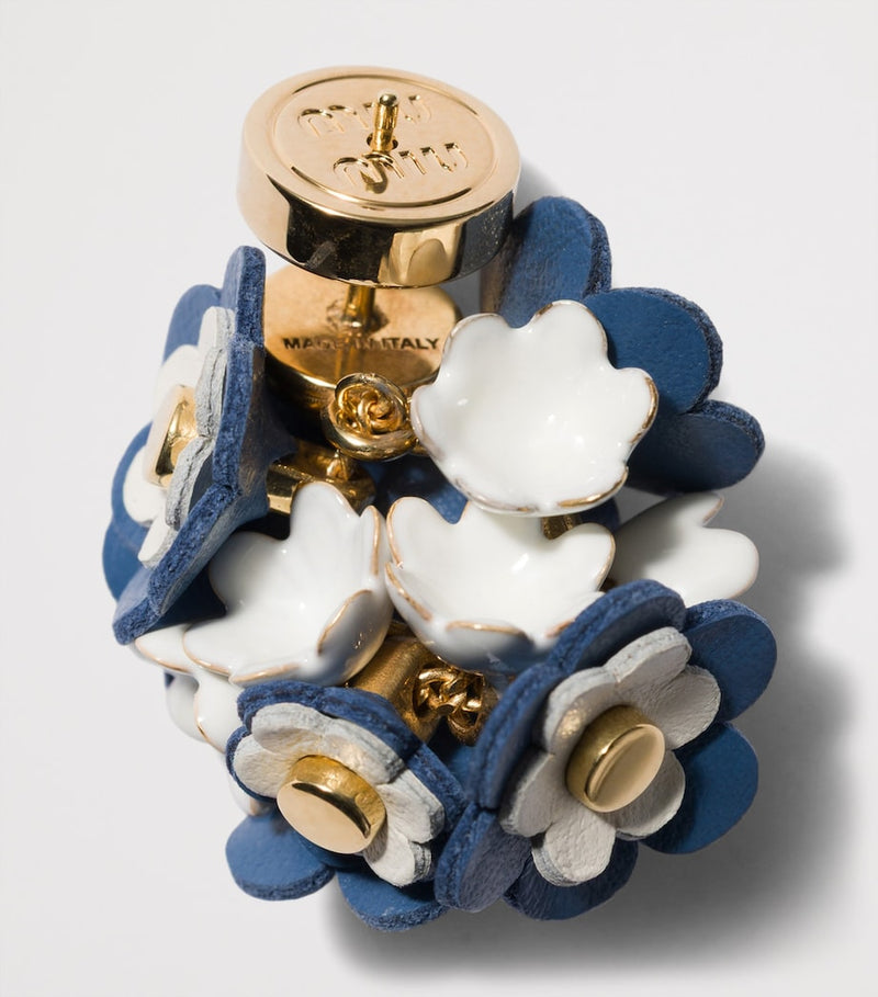 Miu Miu leather floral earrings 2.85cm - British product