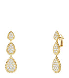 Boucheron yellow gold Serpent Bohème pendant earrings, imported from the UK
