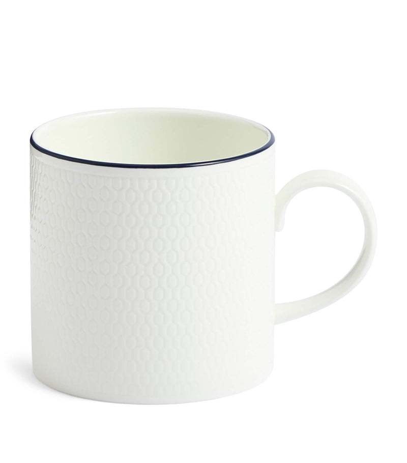 Wedgwood fine bone china Gio mug with honeycomb pattern (British brand)