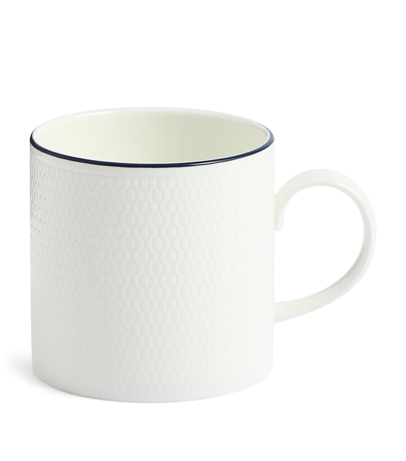 Wedgwood fine bone china Gio mug with honeycomb pattern (British brand)