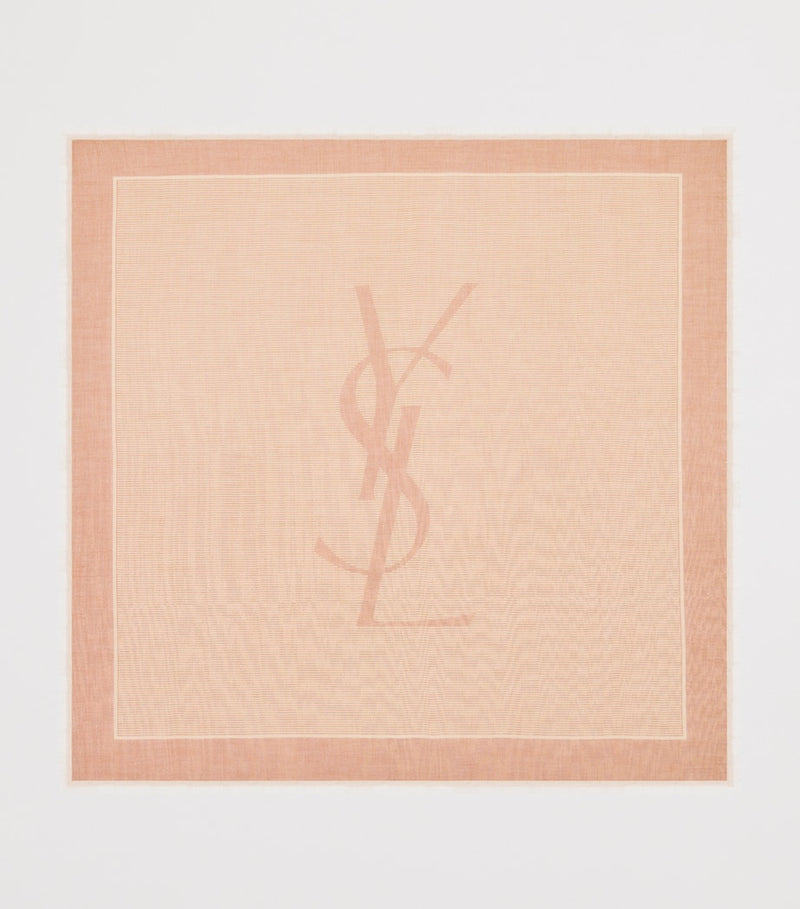 Saint Laurent Cassandre scarf 135cm, imported from the UK