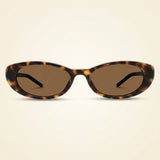 نظارات شمسية نسائية Gucci GG1680S بنية على شكل عين القطة (علامة تجارية بريطانية)