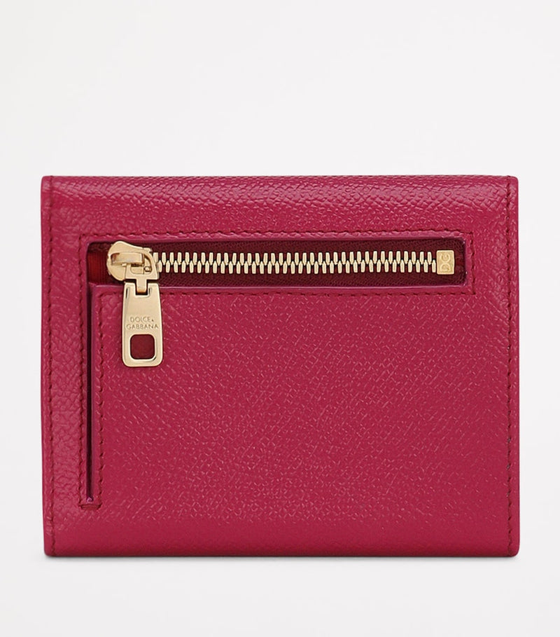 Dolce&Gabbana Dauphine leather wallet compact size - British product