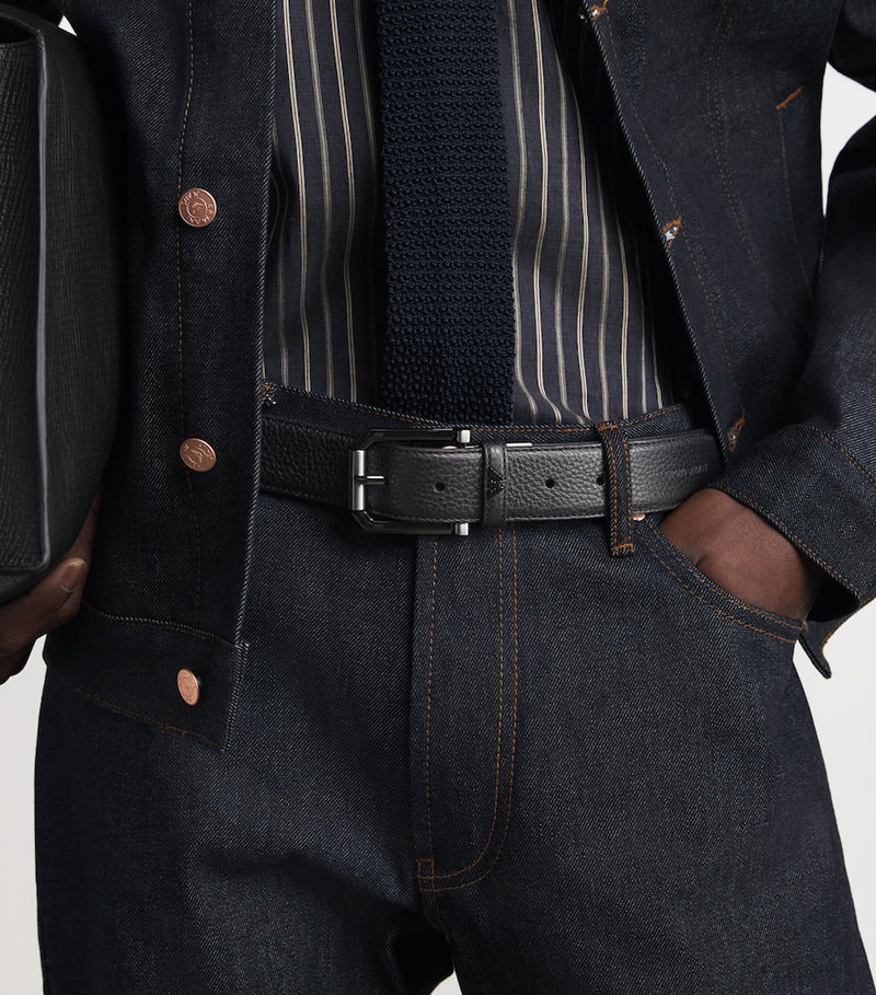 Emporio Armani leather tongue belt 3cm - British product