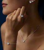 Chopard white gold diamond single earring, imported from the UK