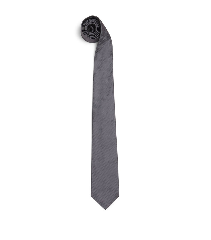 Isaia silk jacquard tie 6cm - British product