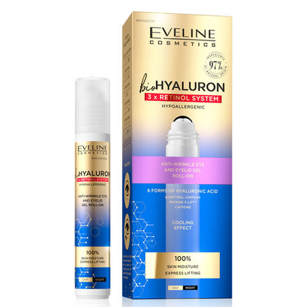 Eveline Bio Hyaluron Eye Gel Roll On - British product