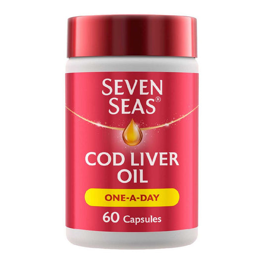 Seven Seas Cod Liver Oil One-A-Day Omega-3 Fish Oil & Vitamin D 60 Capsules GOODS Boots   