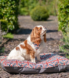 Mutts And Hounds Union Jack pillow dog bed medium (British brand)