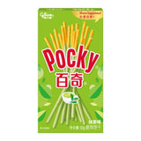 Glico Pocky matcha flavoured biscuit sticks, UK version