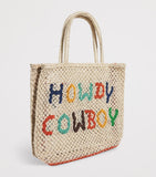 the Jacksons small jute howdy cowboy tote bag - British product