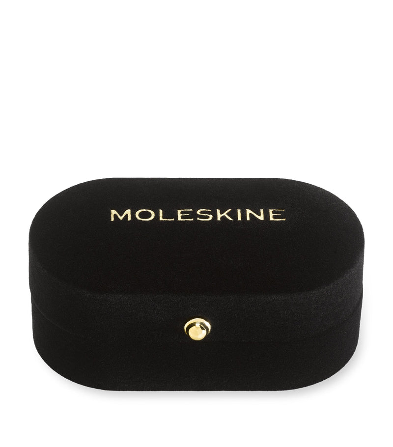 Moleskine gold-plated T notebook charm, imported from the UK