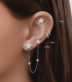 Maria Tash diamond stud earring 9mm - British product