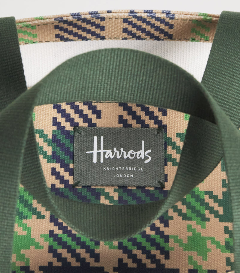 Harrods mini tartan check tote bag (British brand)
