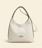 Burberry Mini Check shoulder bag with calf leather trim, imported from the UK