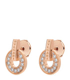 Bvlgari rose gold diamond earrings, UK version