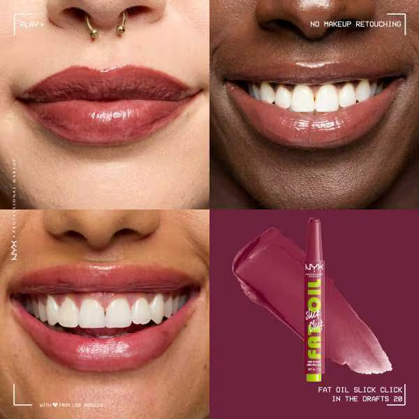 NYX Professional Makeup fat oil slick lip balm, imported from the UK