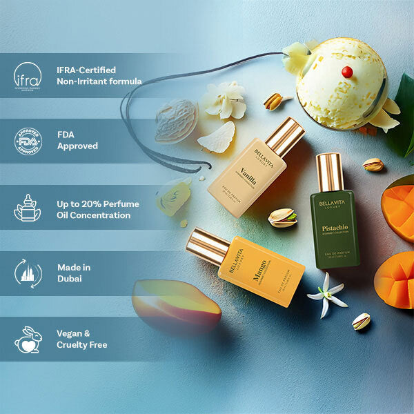 Bellavita Gourmet Collection gift set 3x20ml (British brand)